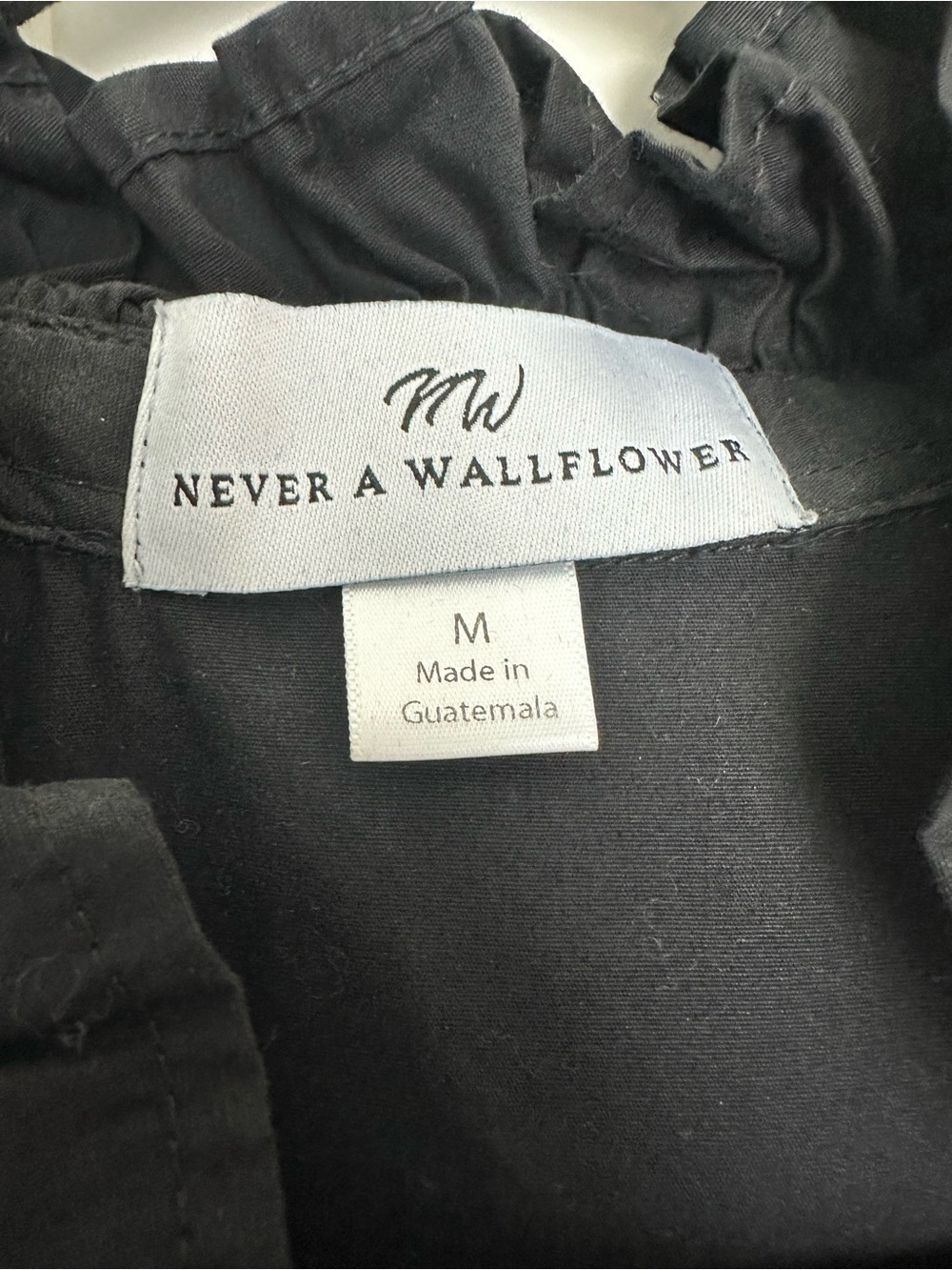 Never a Wallflower Vickie short dress Black poplin cap sleeve - Picture 9 of 10